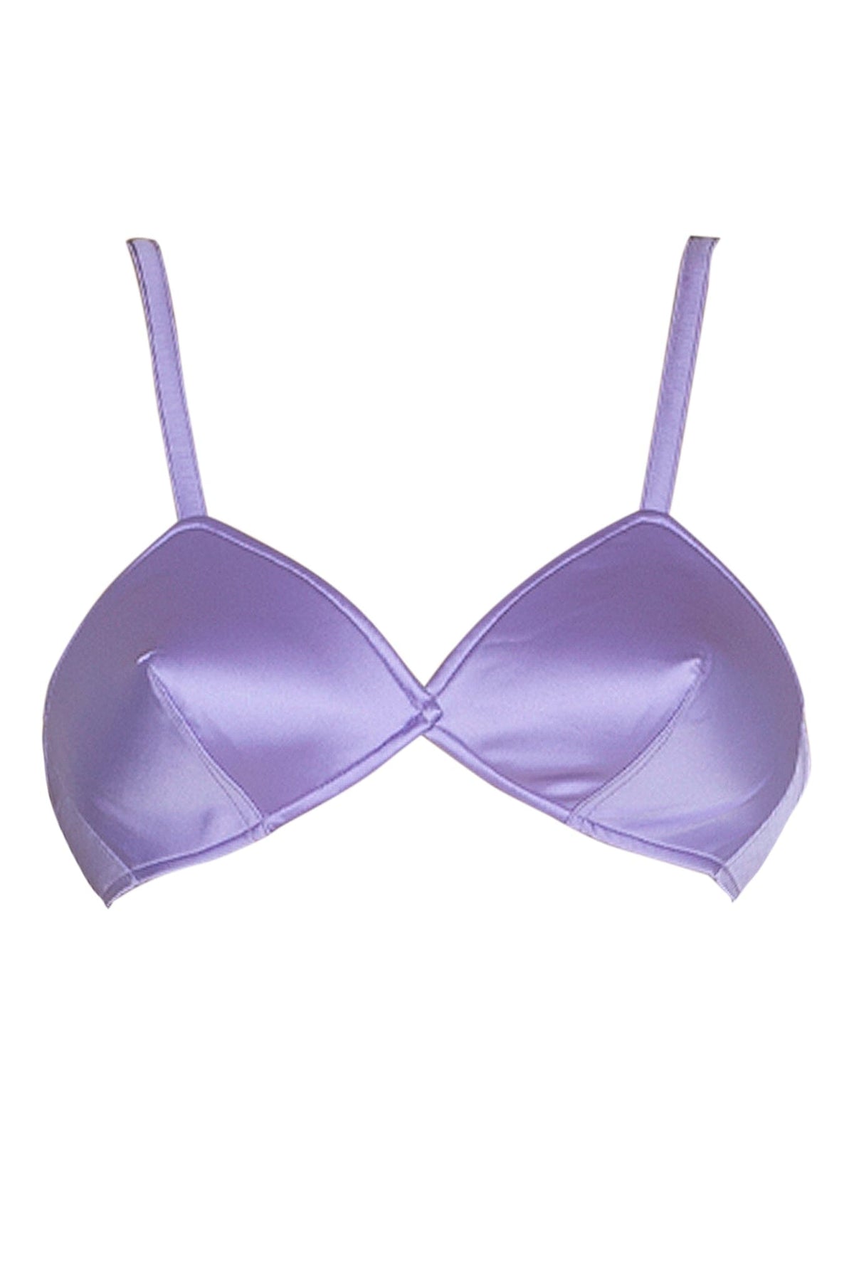 Jeffrey Campbell YVONNE TOP - Lilac Satin