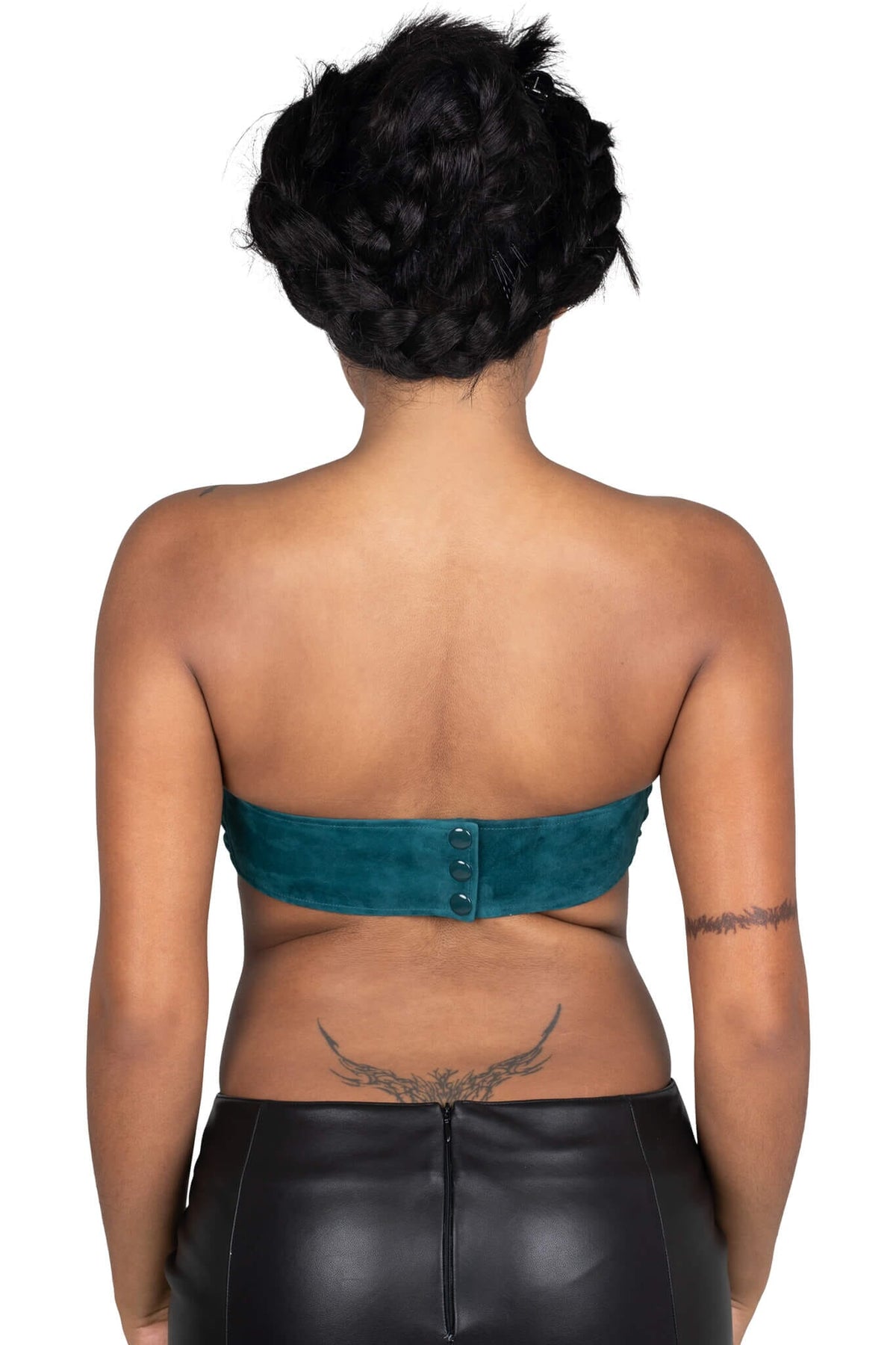 Jeffrey Campbell PSYCHIC TOP - Turquoise Suede