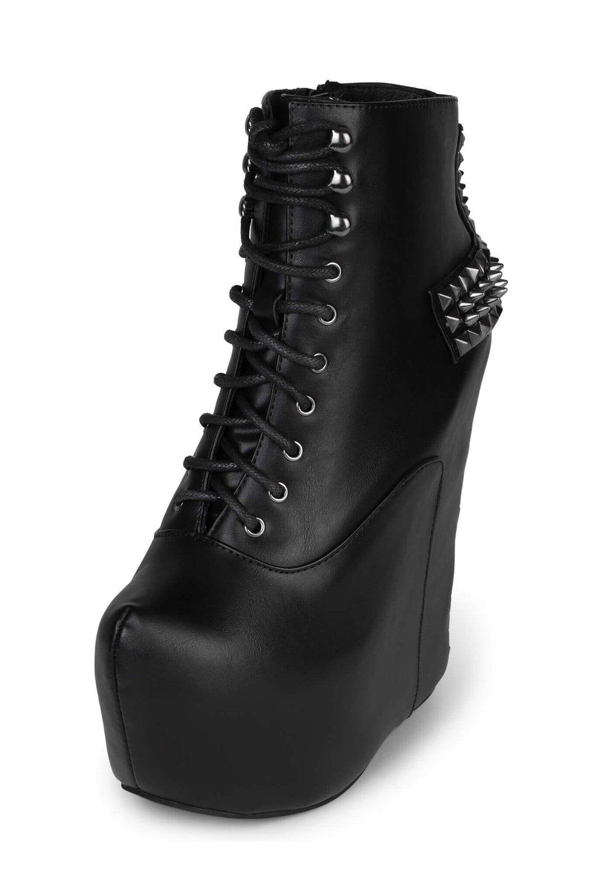 Jeffrey Campbell DAMSEL-CRS Platform Boot - Black Pewter