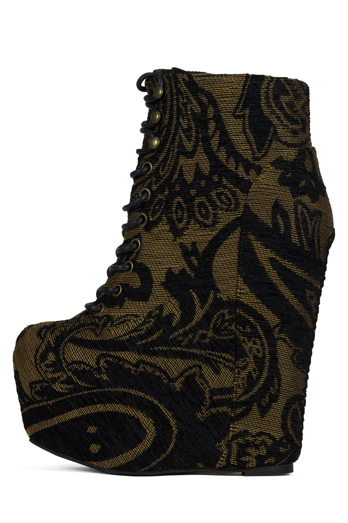 Jeffrey Campbell DAMSEL - Beige Rust Tapestry