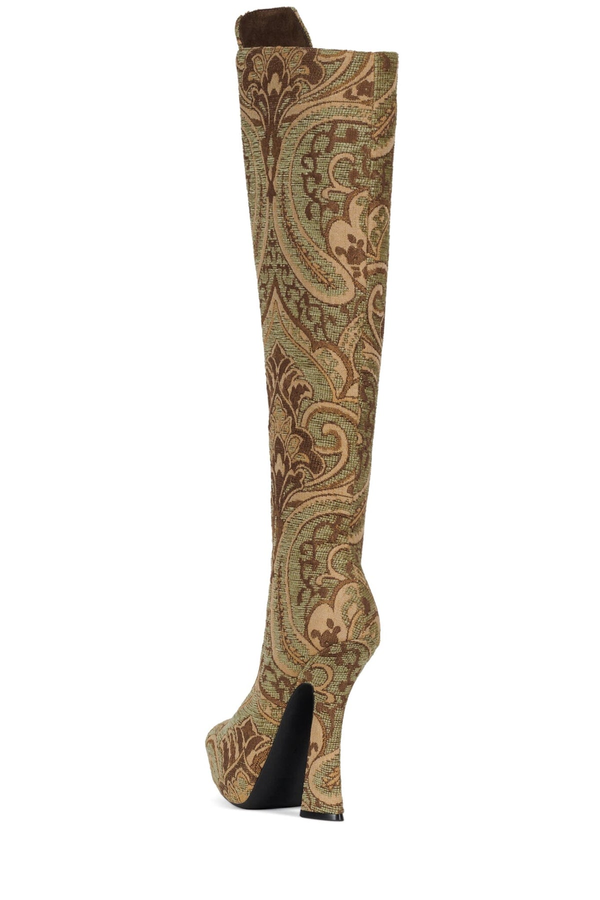 Jeffrey Campbell POP-OFF-EM Platform Boot - Olive Tapestry