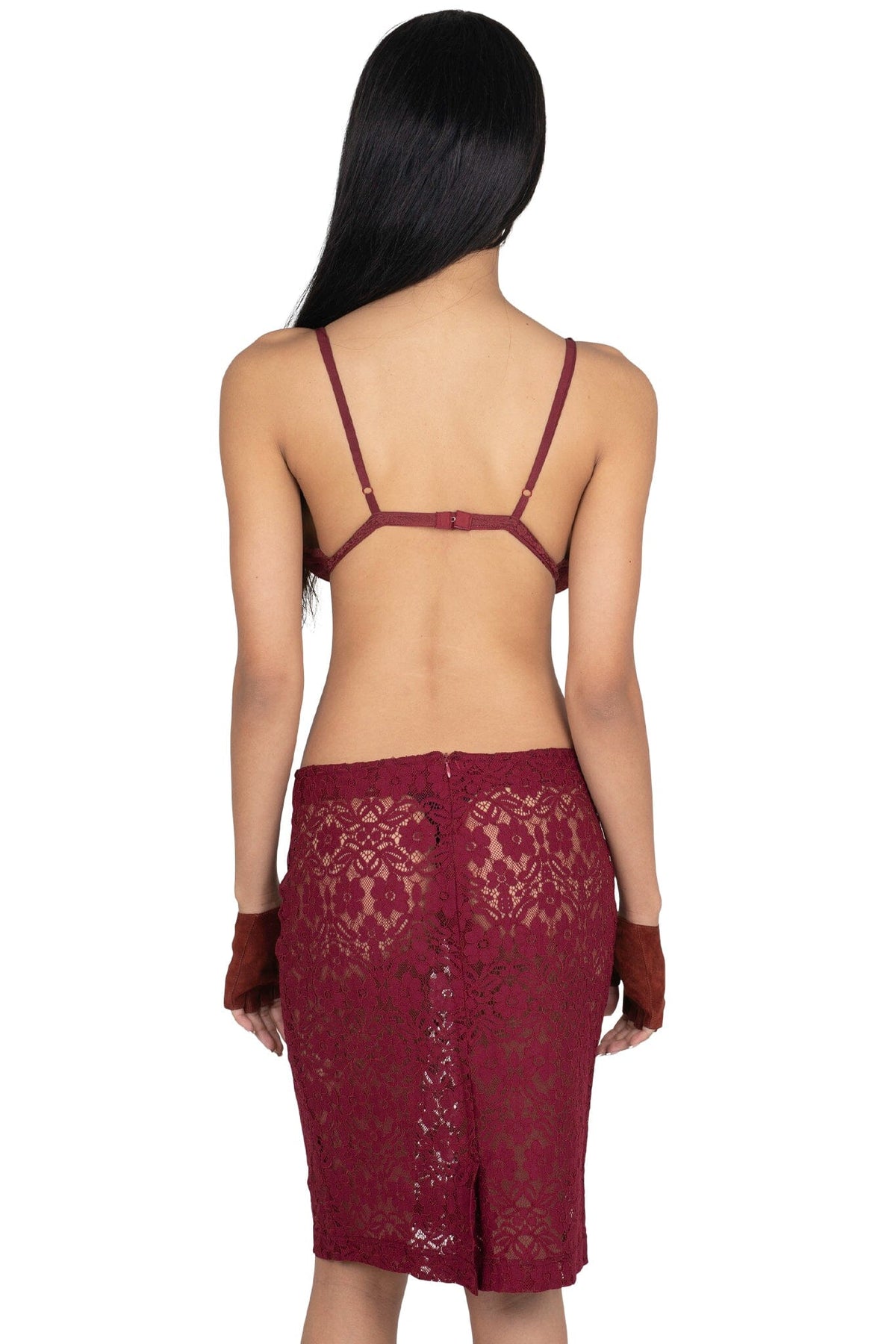 Jeffrey Campbell AMALIE-LC SKIRT - Wine