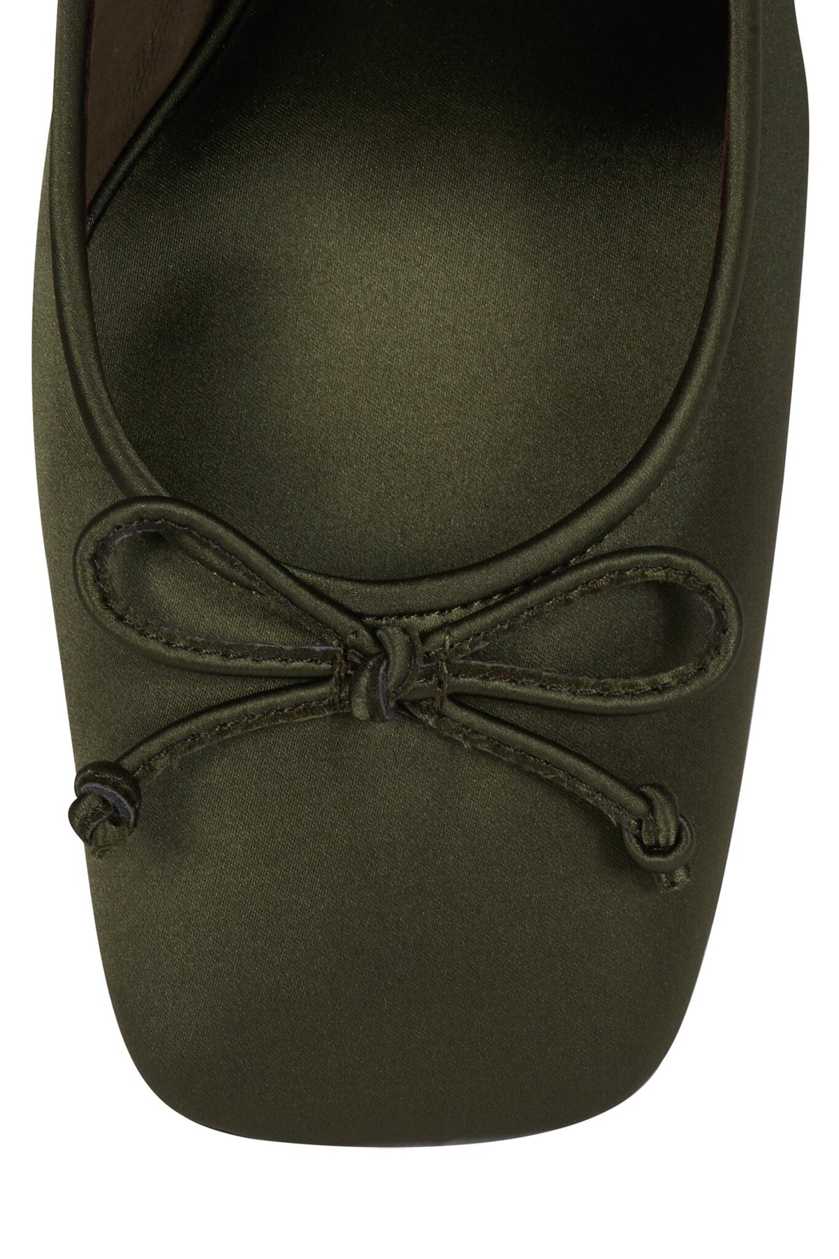 Jeffrey Campbell EFFACE Ballet Heels - Khaki Satin Combo