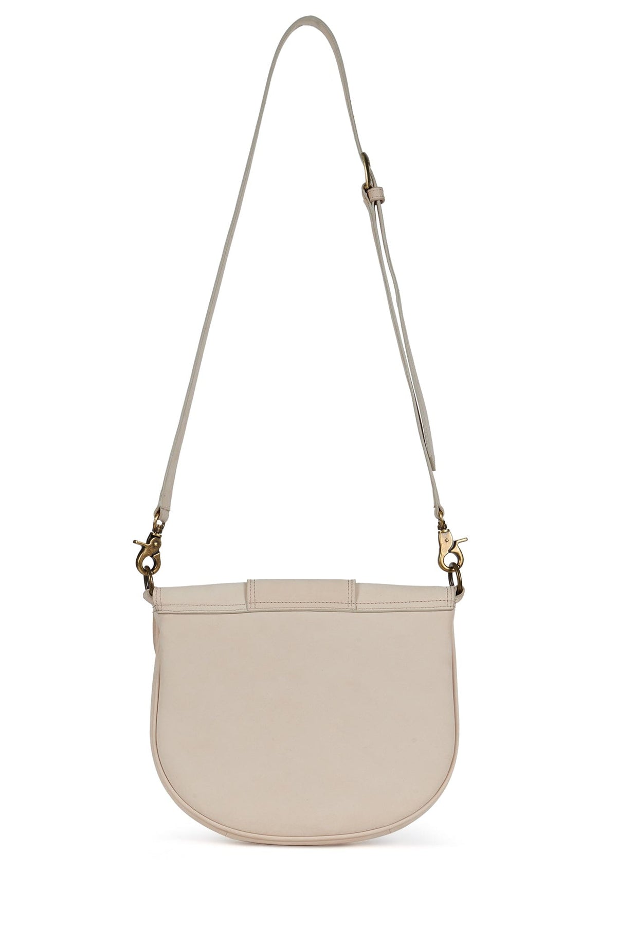 Jeffrey Campbell SIDE-QUEST Messenger Bag - Ivory Nubuck
