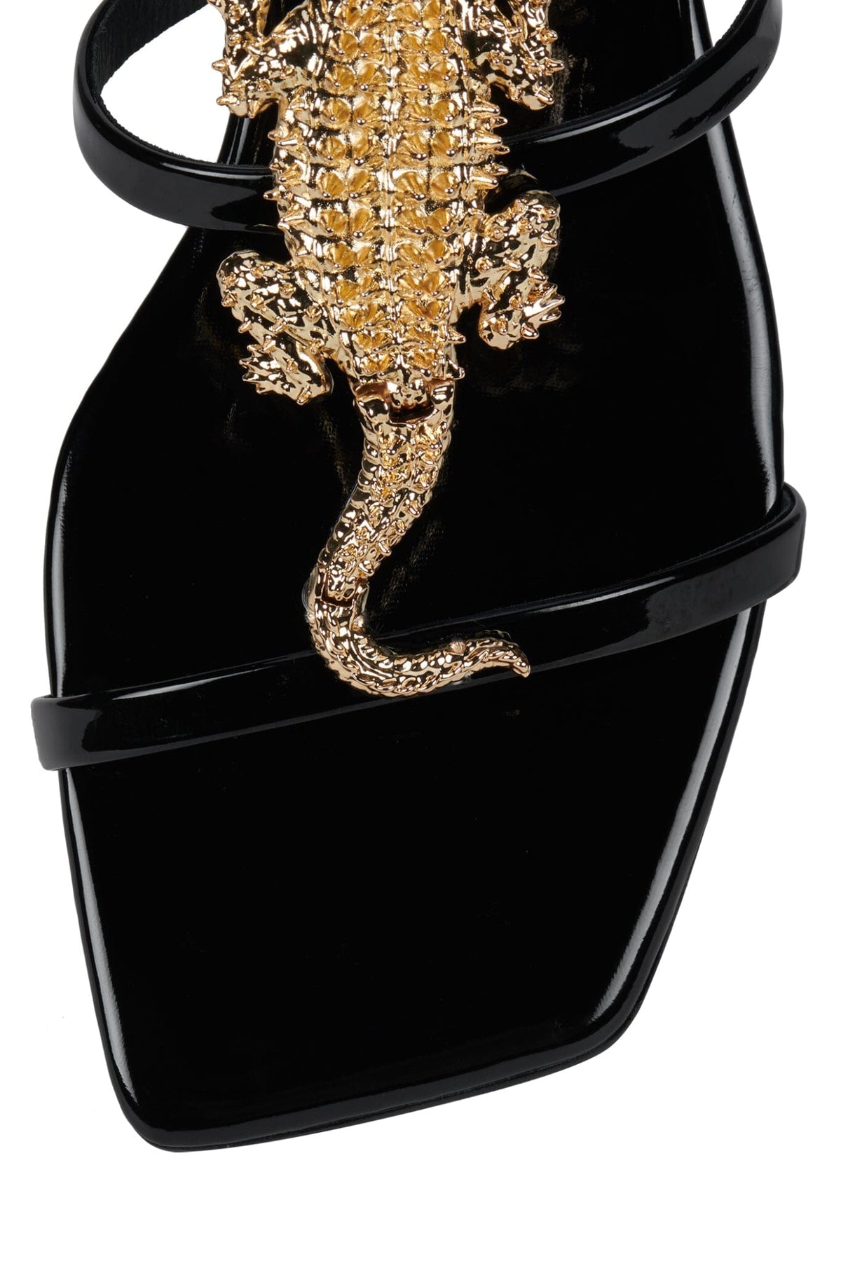 Jeffrey Campbell REPTILIAN - Black Patent Gold