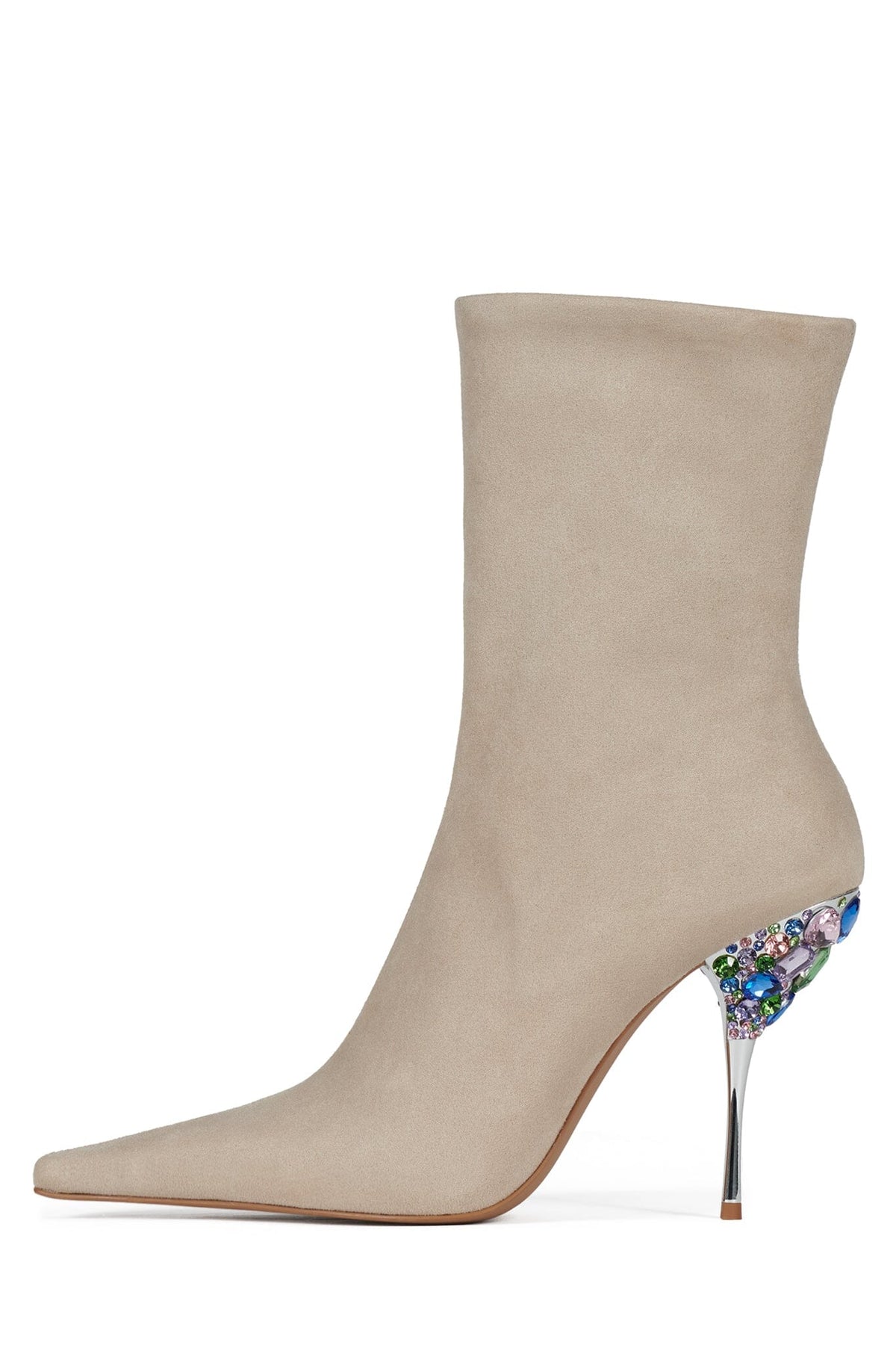Jeffrey Campbell CROWNED - Black Suede Multi