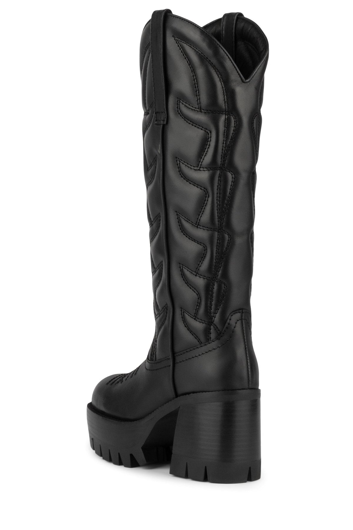 Jeffrey Campbell HONKY-TONK Knee-High Boots - Black