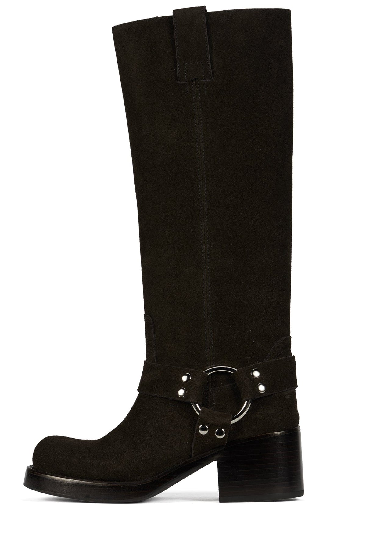 Jeffrey Campbell REFLECTN-H Knee-High Boot - Black Silver