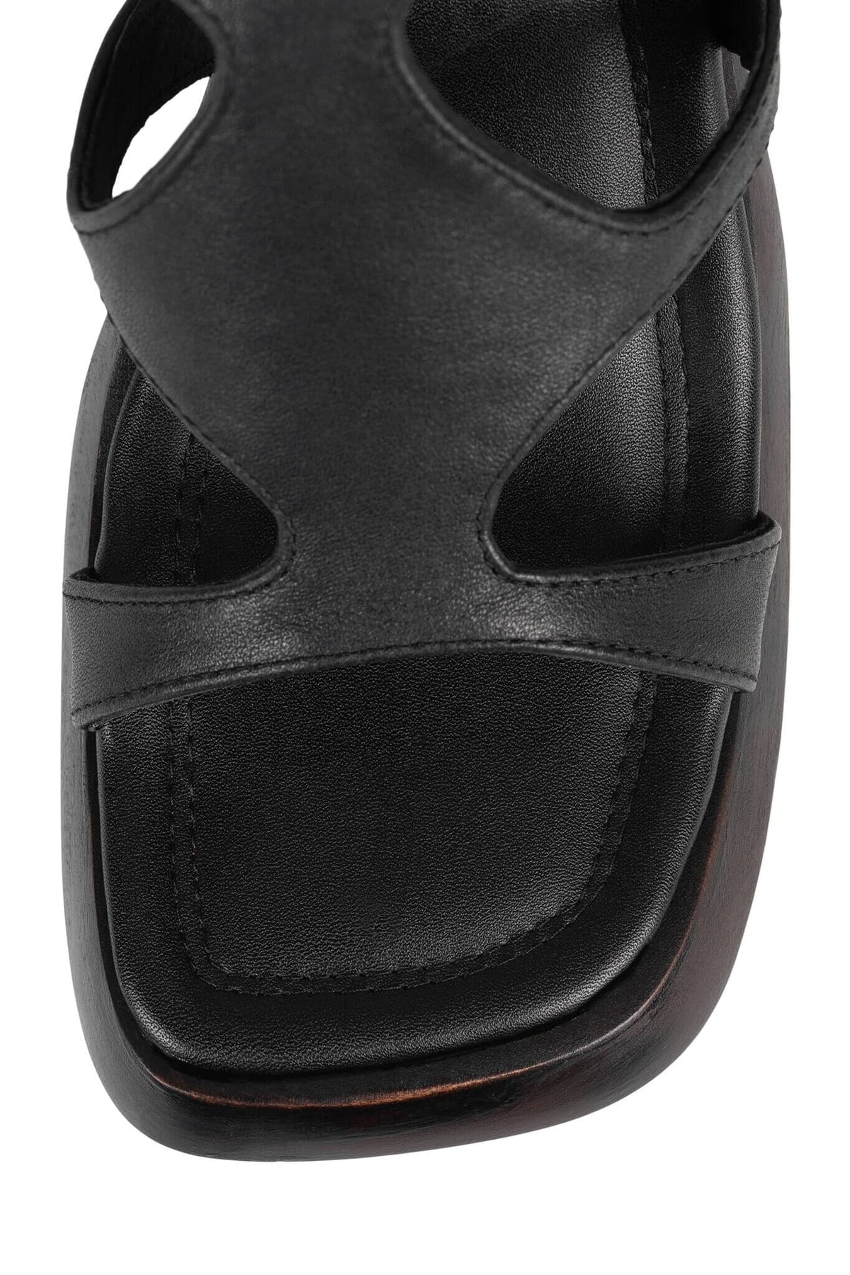 Jeffrey Campbell IDOLIZE Platform Sandal - Black Brown