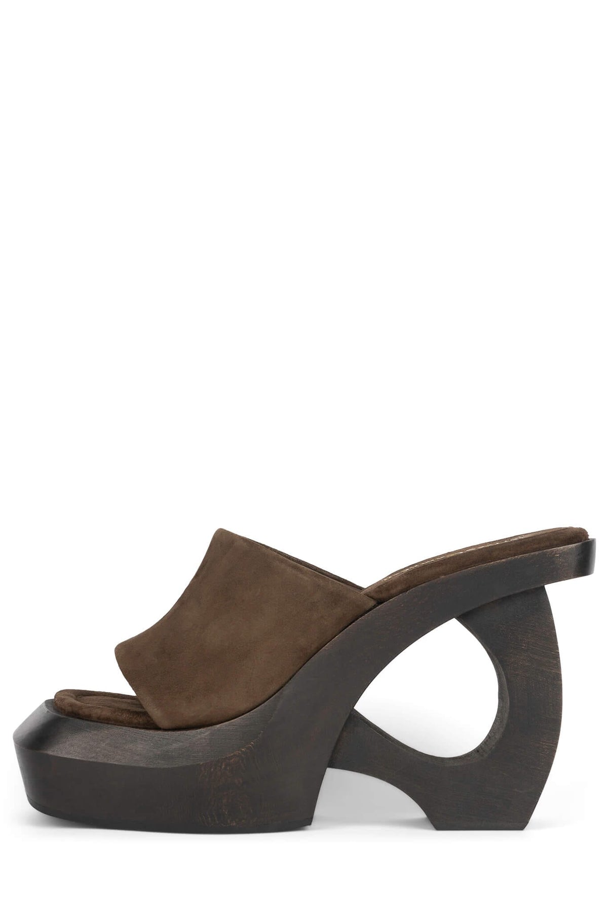Jeffrey Campbell THE-IDOL Platform Sandals - Olive Suede