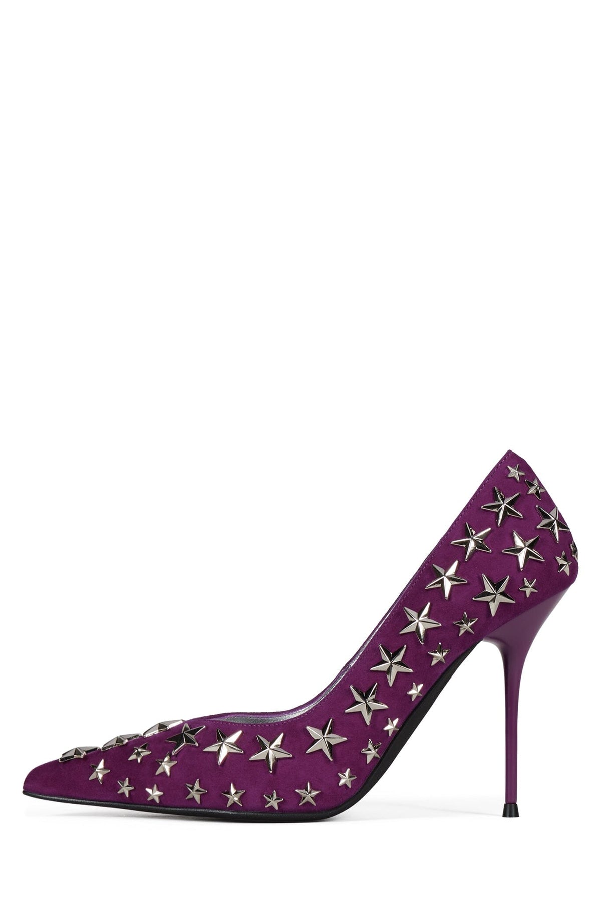 Jeffrey Campbell STRPWR-HI - Black Suede Silver