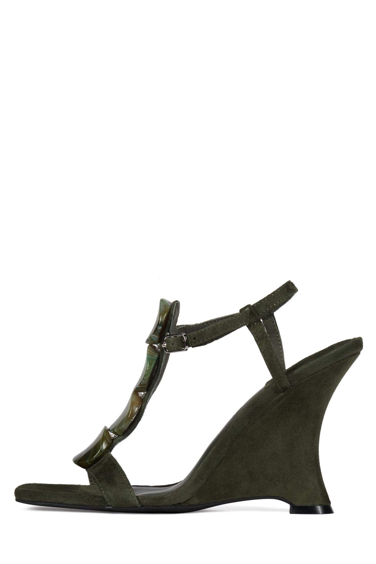 Jeffrey Campbell PALMA Wedge Sandal - Espresso Suede