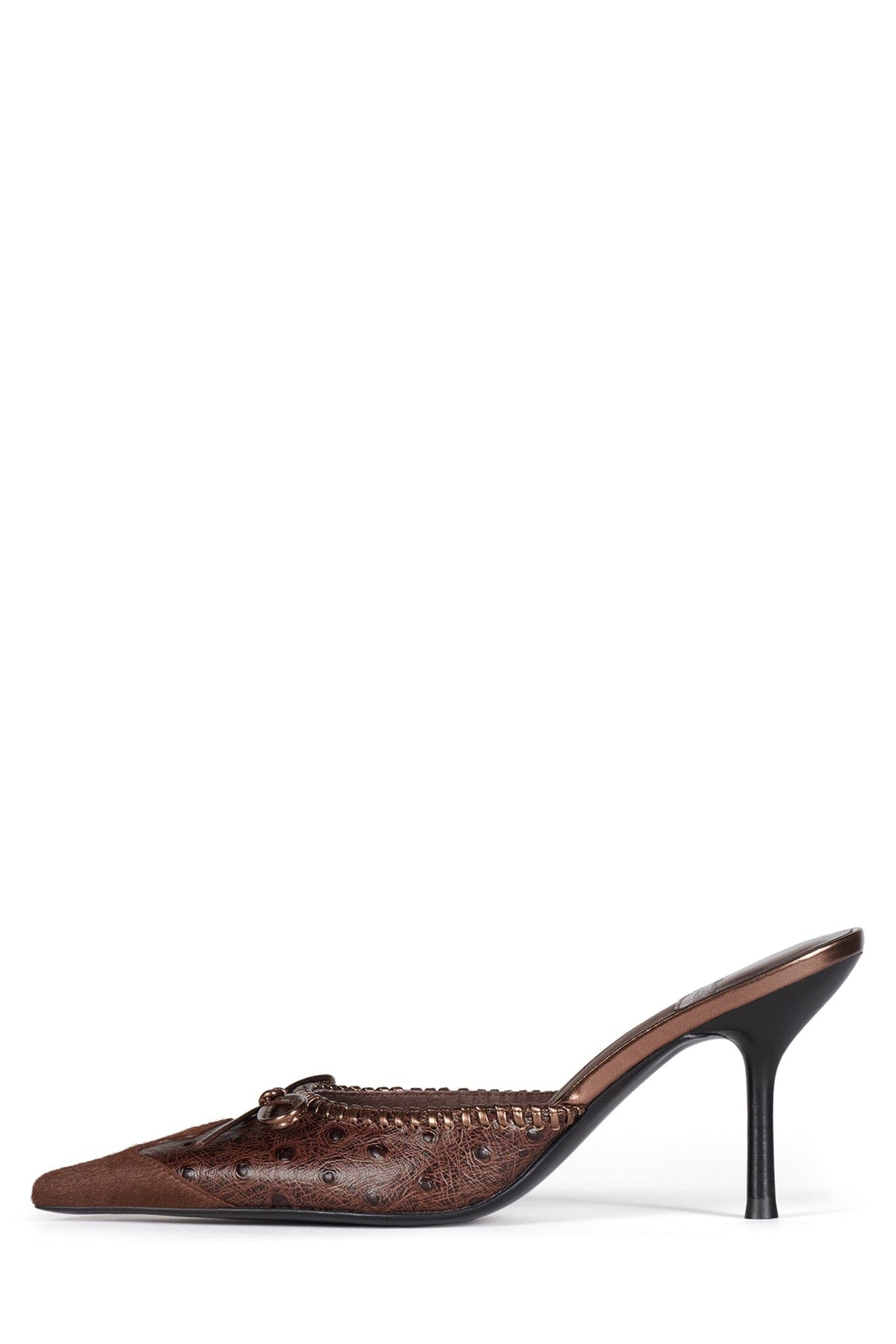 Jeffrey Campbell CLARA-B-F Heeled Mule - Brown Zebra Combo