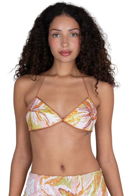 Jeffrey Campbell FREEDA-SEQ TOP - Blush Multi