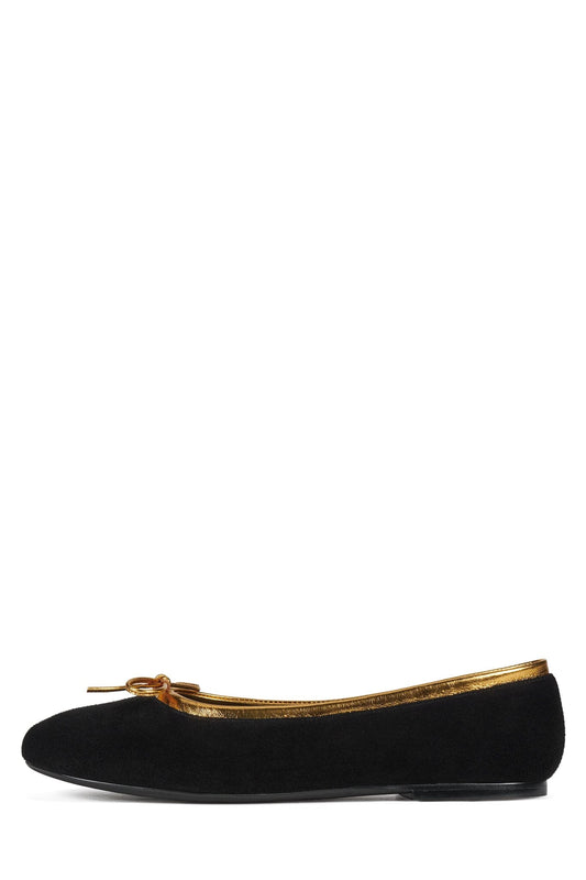 Jeffrey Campbell DEPARTURE - Black Suede Gold