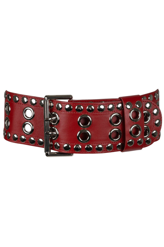Jeffrey Campbell J-JETT Belt - Red Silver