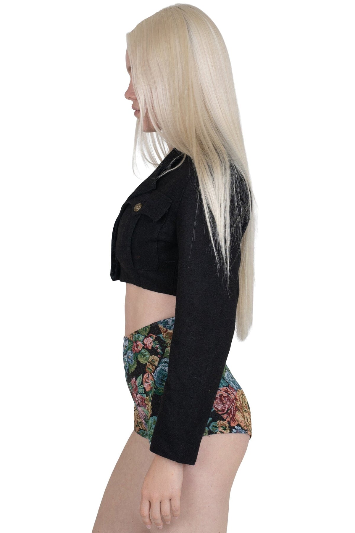 Jeffrey Campbell BRIGADIER JACKET - Black Tweed