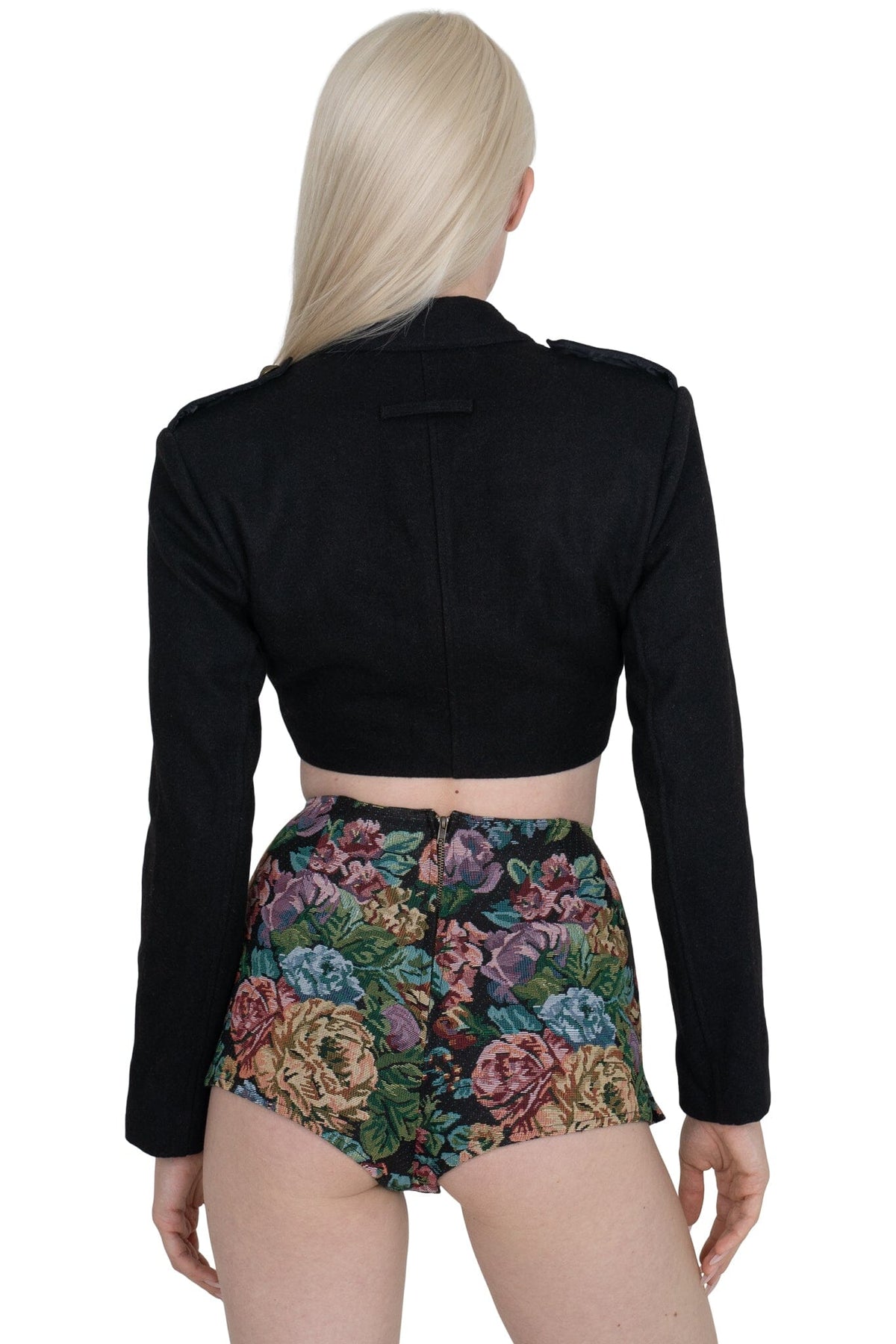 Jeffrey Campbell BRIGADIER JACKET - Black Tweed