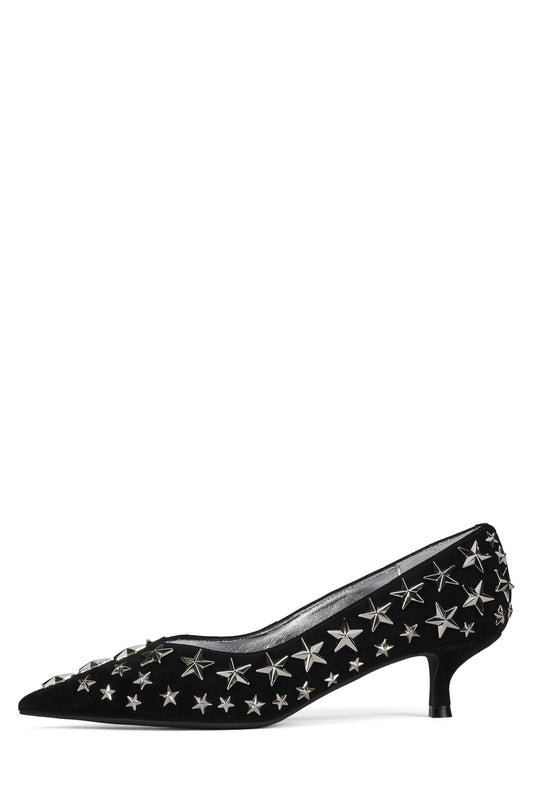 Jeffrey Campbell STARPOWER - Black Suede Silver