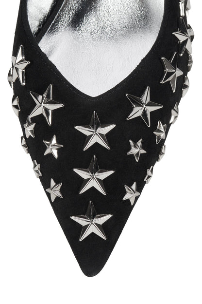 Jeffrey Campbell STARPOWER - Black Suede Silver