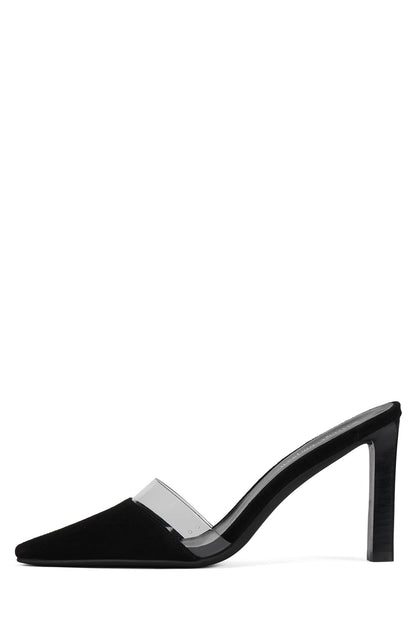 Jeffrey Campbell ALLOWANCE - Black Suede Clear