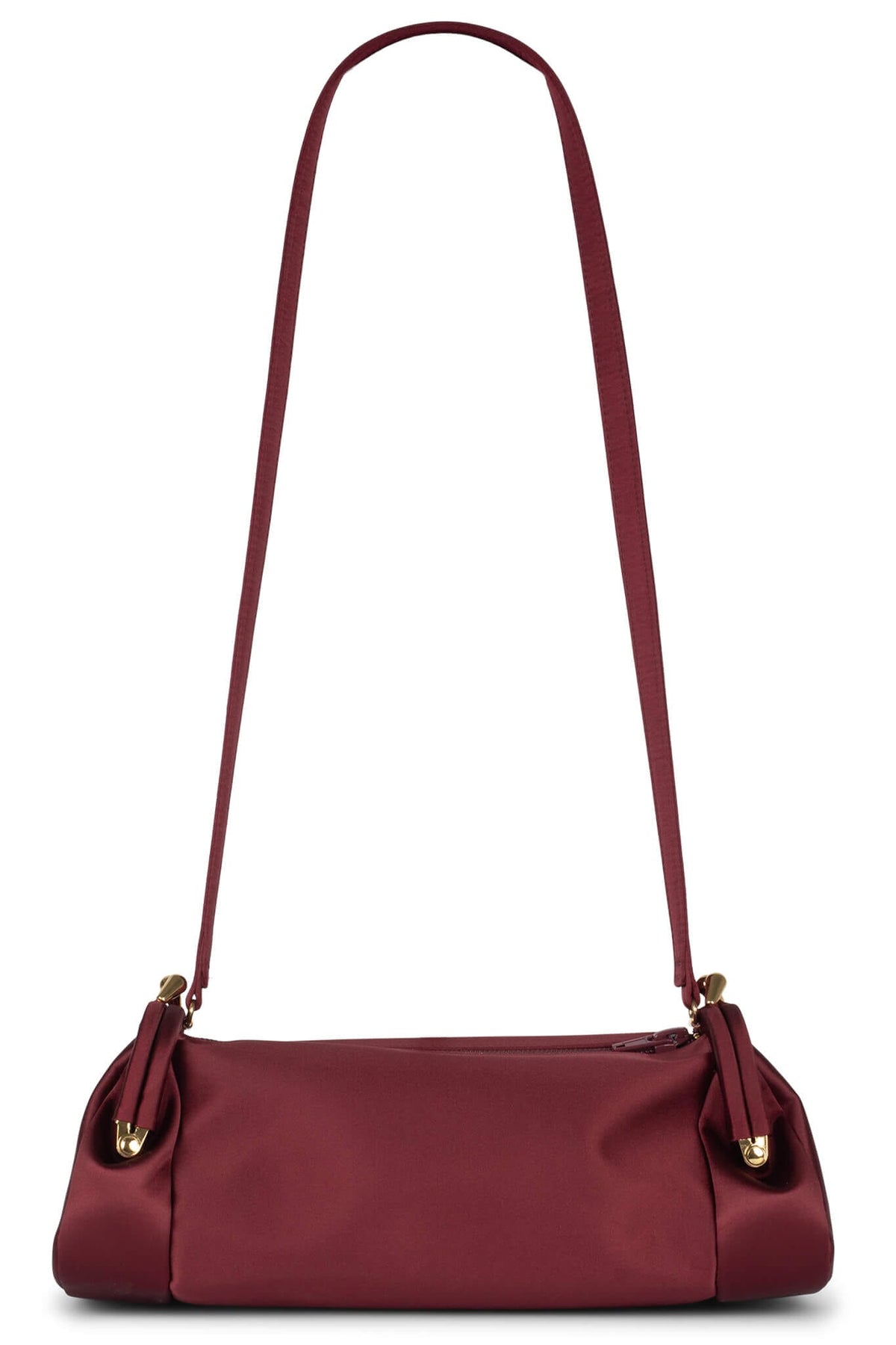 Jeffrey Campbell ON-SUNSET Shoulder Bag - White Satin Gold