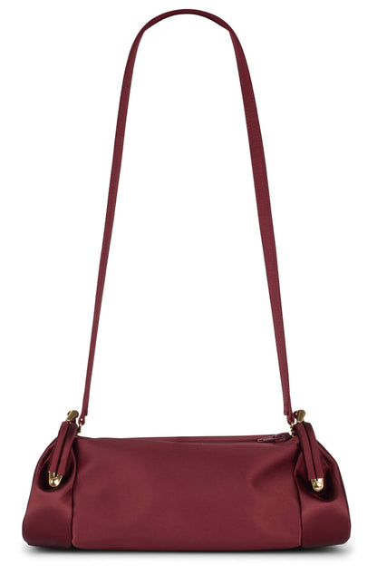 Jeffrey Campbell ON-SUNSET Shoulder Bag - White Satin Gold