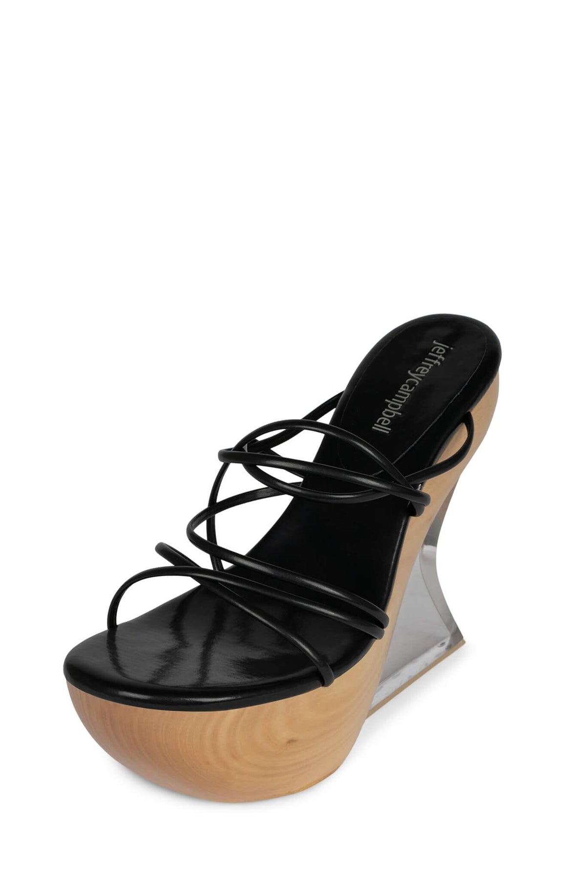 Jeffrey Campbell ANDROID Platform Sandal - Black