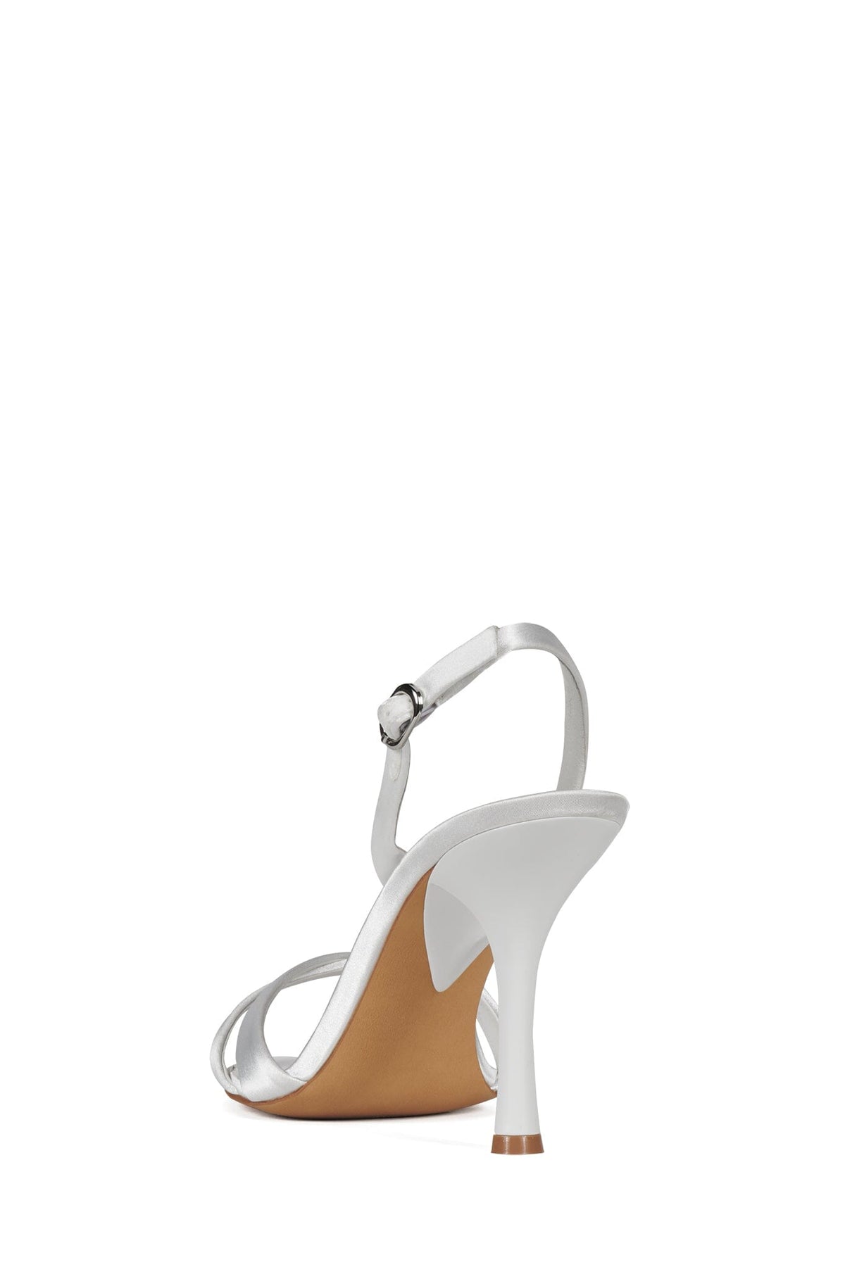 Jeffrey Campbell MARIELLE Heeled Sandal - White Satin