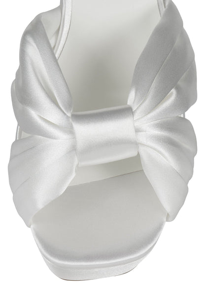 Jeffrey Campbell DALIDA Platform Sandal - White Satin