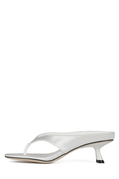 Jeffrey Campbell THONG-SONG - White Satin