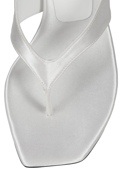 Jeffrey Campbell THONG-SONG - White Satin