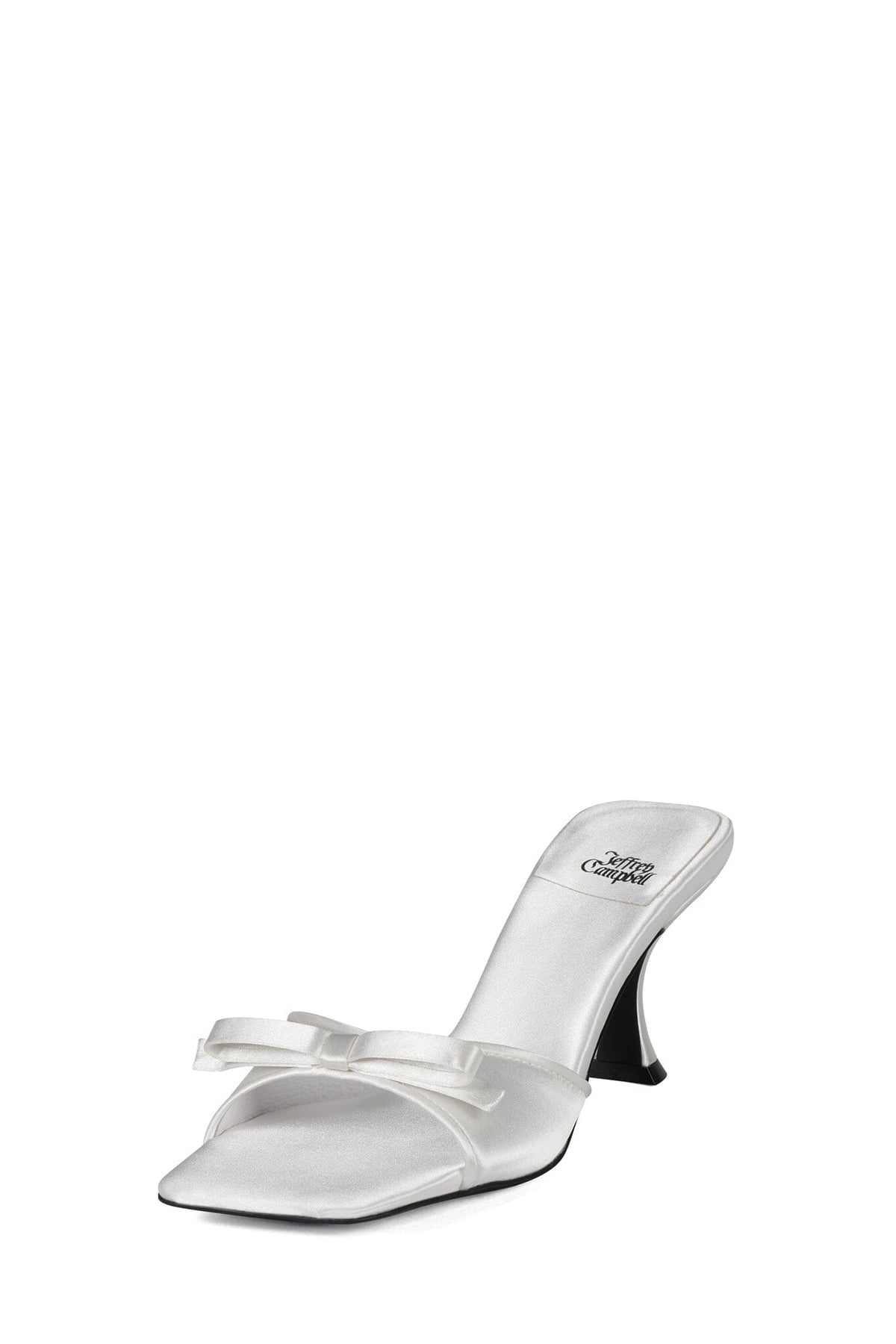Jeffrey Campbell SWEET-ON-U Heeled Sandals - White Satin