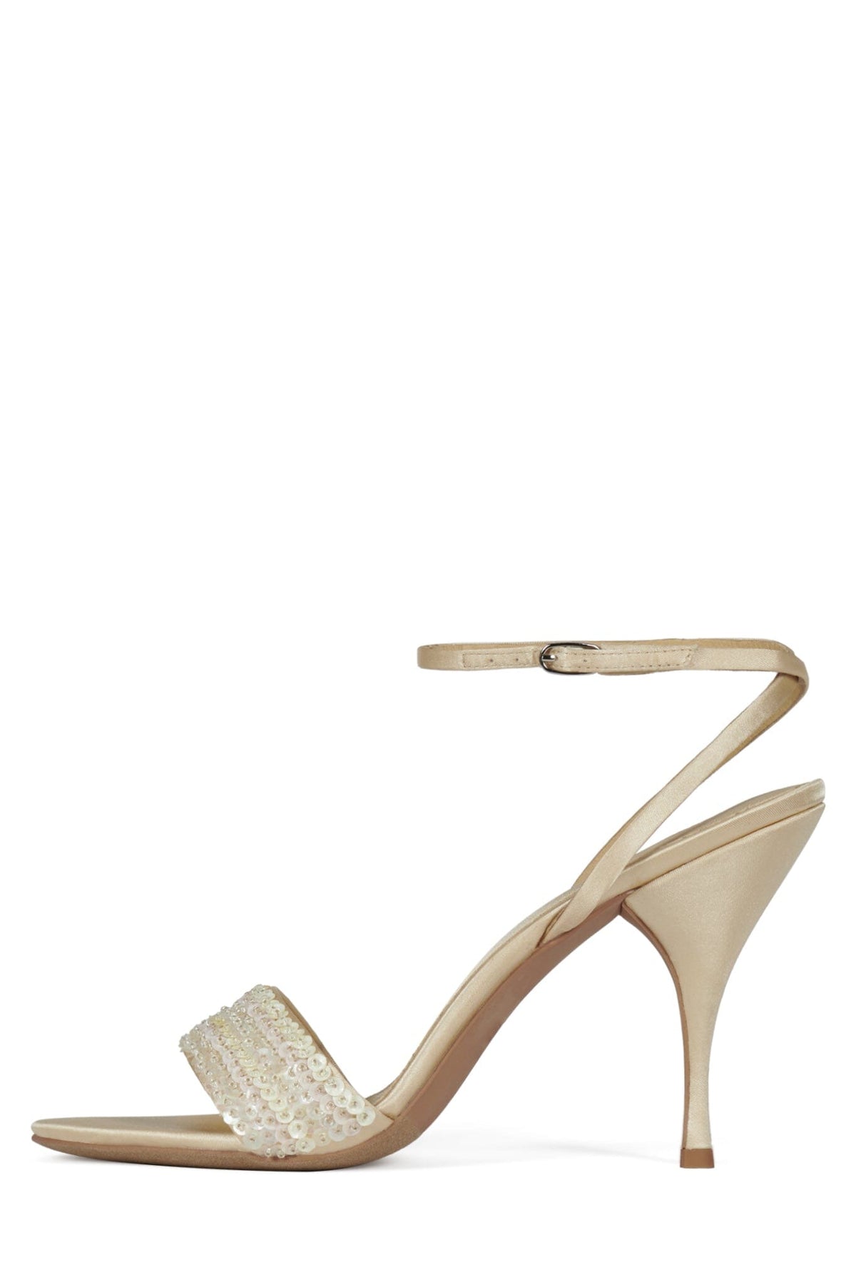 Jeffrey Campbell SAPHINA - Champagne Satin Combo