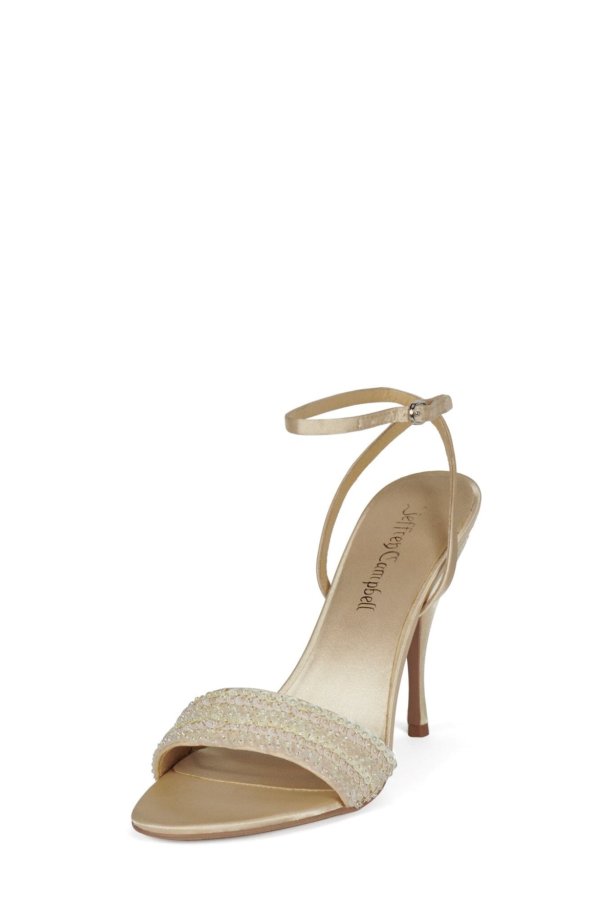 Jeffrey Campbell SAPHINA - Champagne Satin Combo