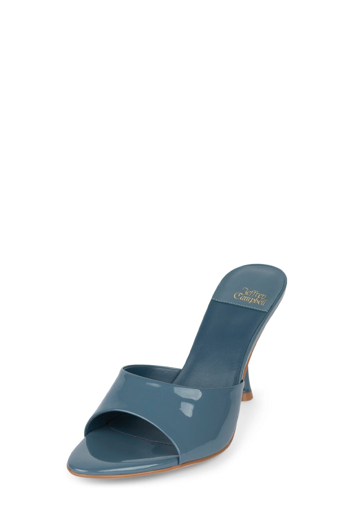 Jeffrey Campbell AGENT Heeled Sandal - Dusty Blue Patent