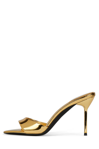 Jeffrey Campbell CE-SOIRE Stiletto Sandal - Brown Patent