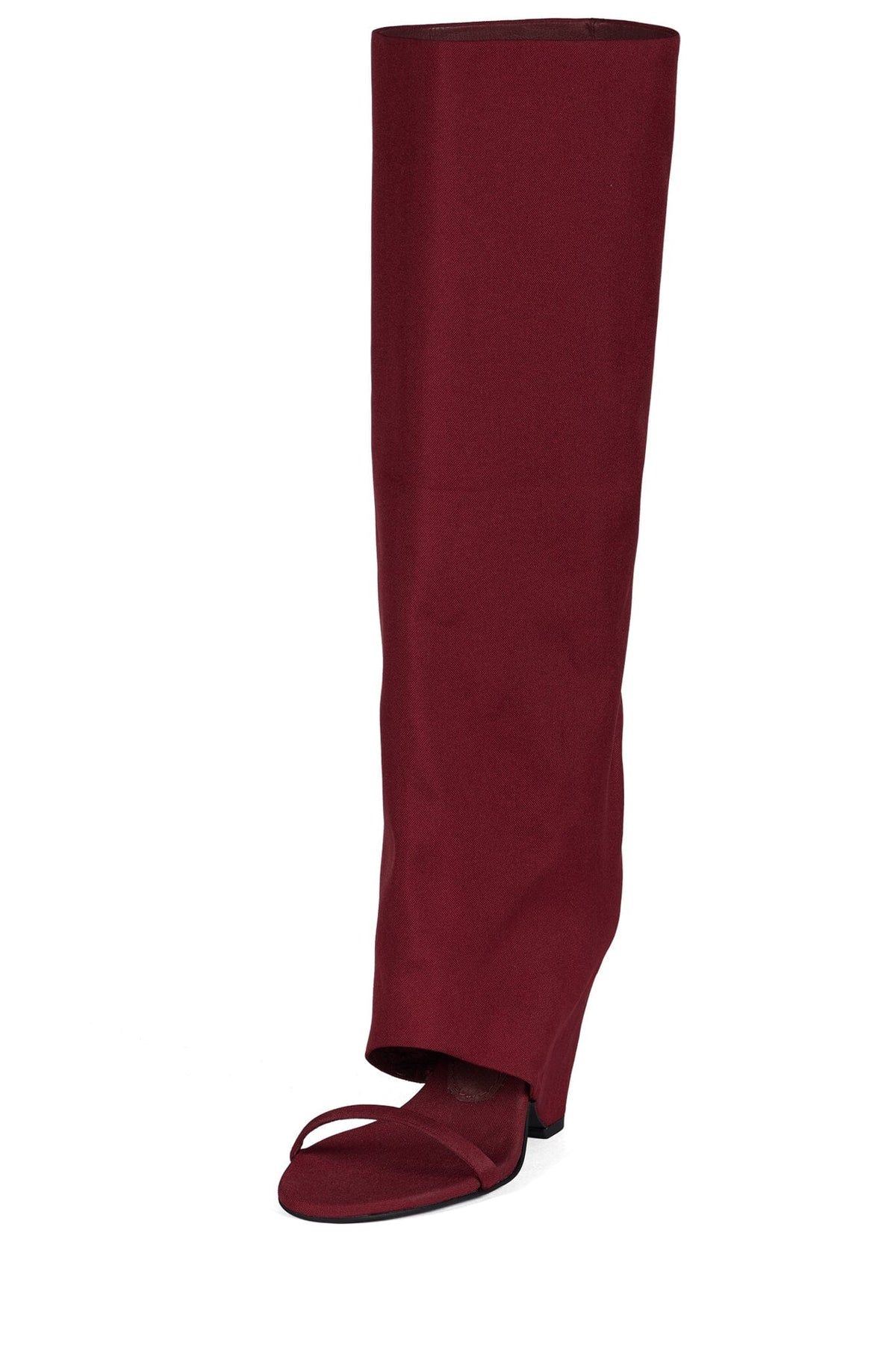 Jeffrey Campbell SHROUD Heeled Sandal - Wine Fabric Combo