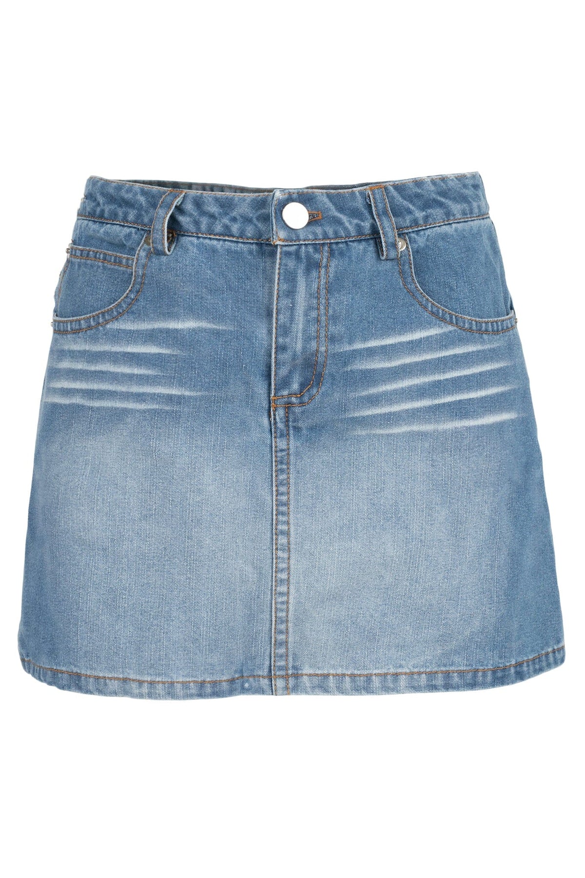 Jeffrey Campbell HEY-NOW SKIRT - Blue Washed Denim