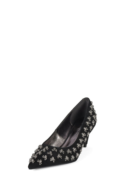 Jeffrey Campbell KISS-OFF - Black Suede Pewter