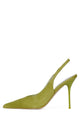Bright Chartreuse Suede