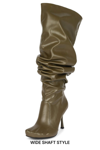 Jeffrey Campbell CONFORM-02 Over-The-Knee Boot - Olive