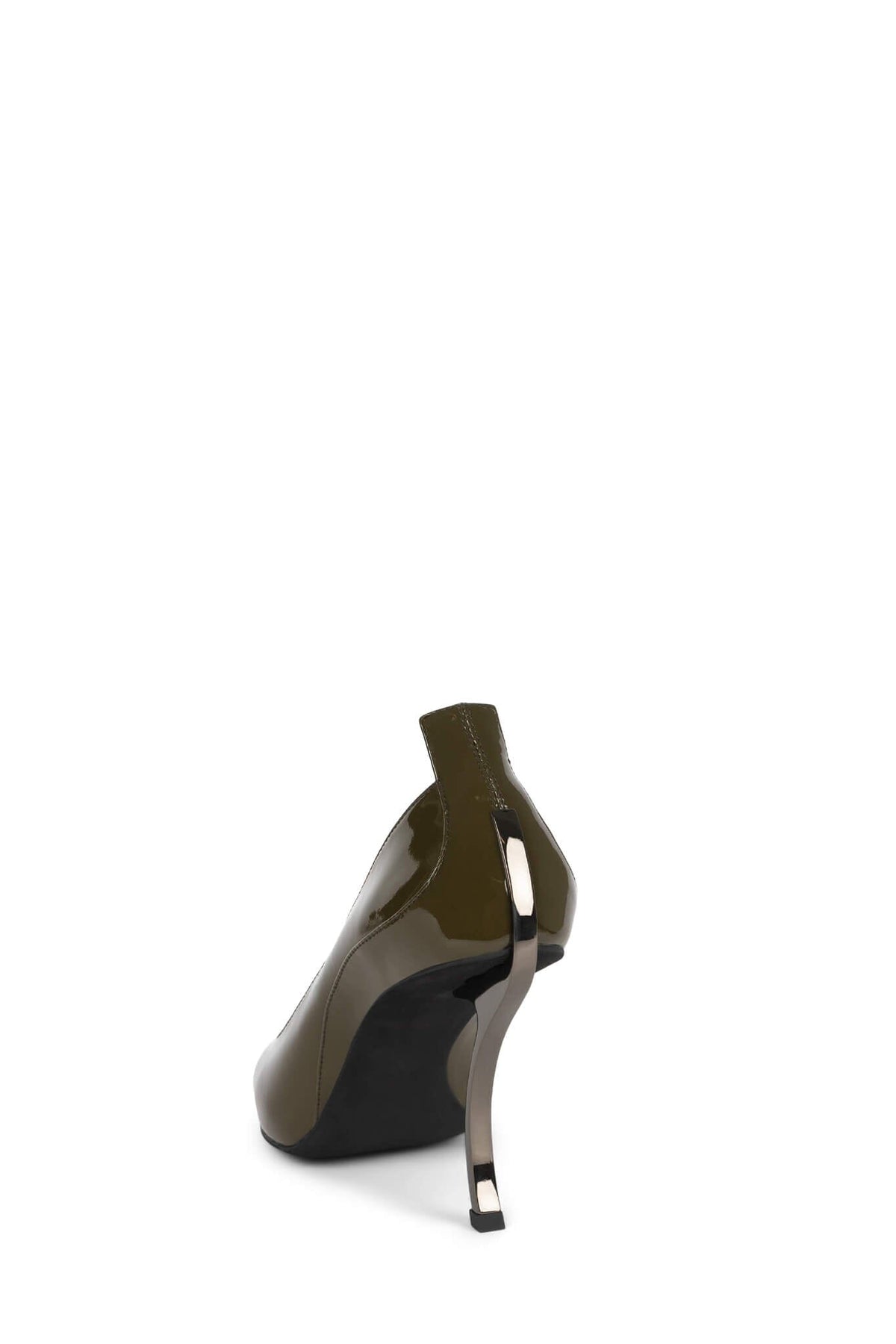 Jeffrey Campbell FREAK-OUT Sculpted Heel - Khaki Patent