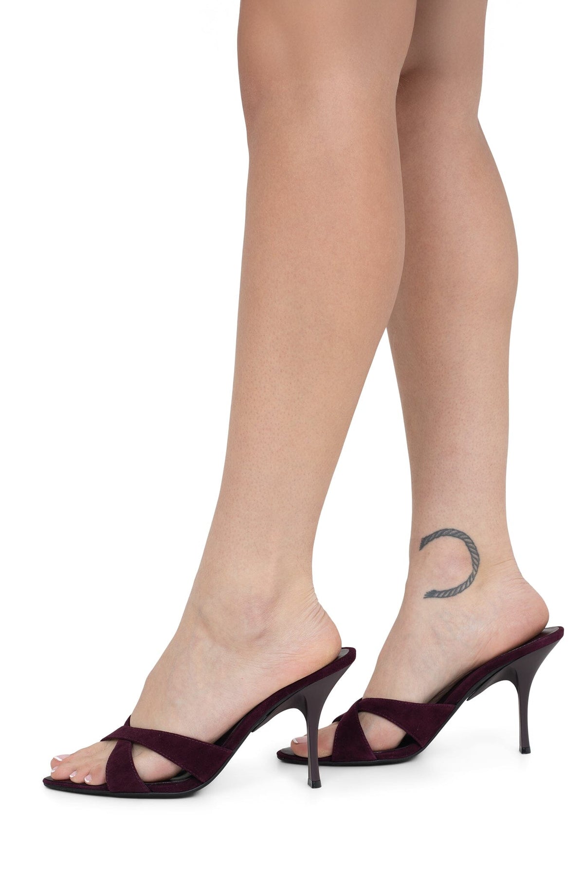 Jeffrey Campbell SYMONE Heeled Sandal - Dusty Purple Suede