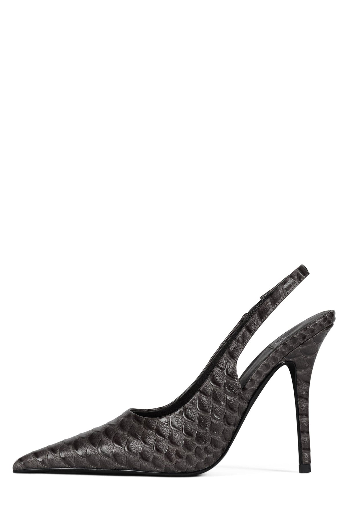 Jeffrey Campbell SURPASS Slingback Pumps - Grey Snake