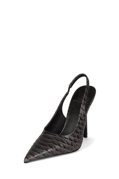 Jeffrey Campbell SURPASS Slingback Pumps - Grey Snake
