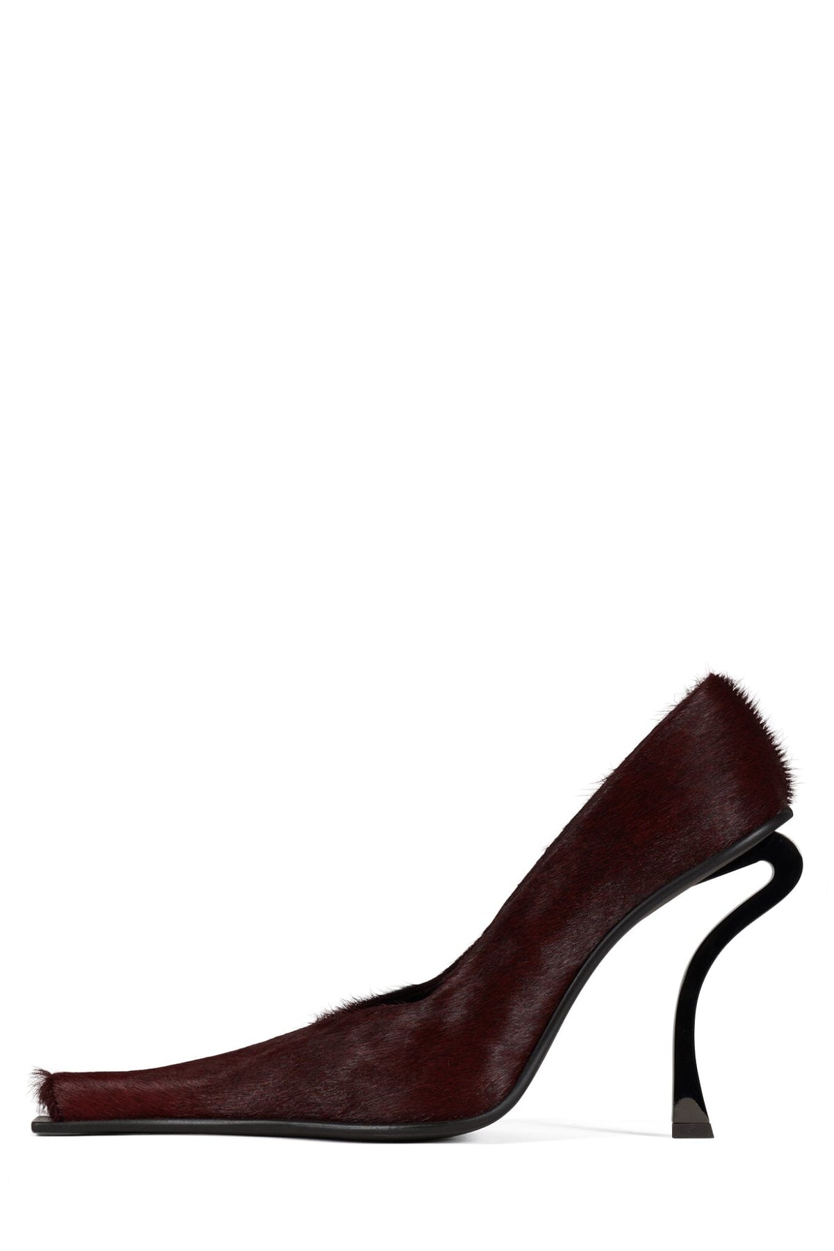 Jeffrey Campbell CENTAURI-F High-Heel Pump - Wine Long Hair