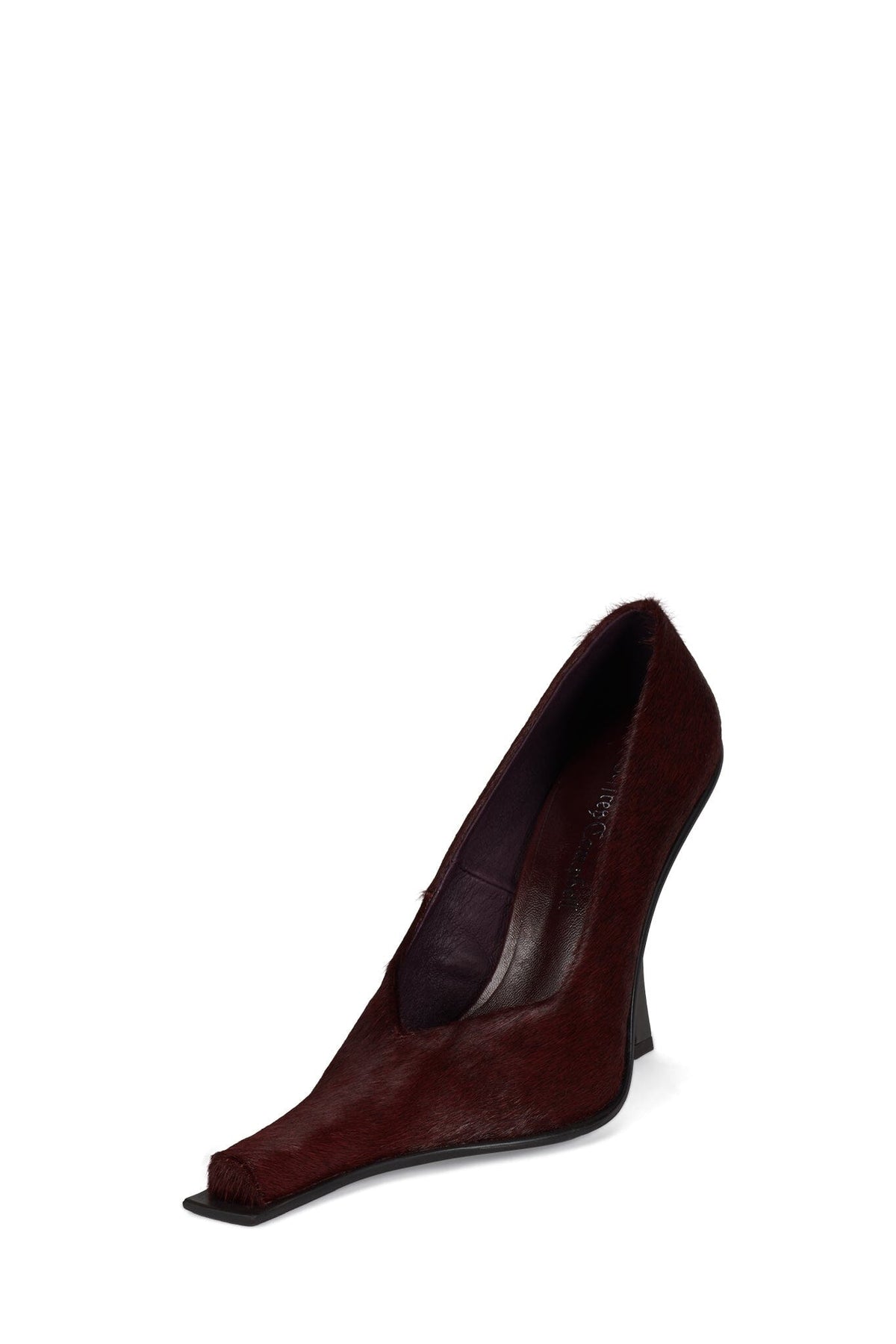 Jeffrey Campbell CENTAURI-F High-Heel Pump - Wine Long Hair