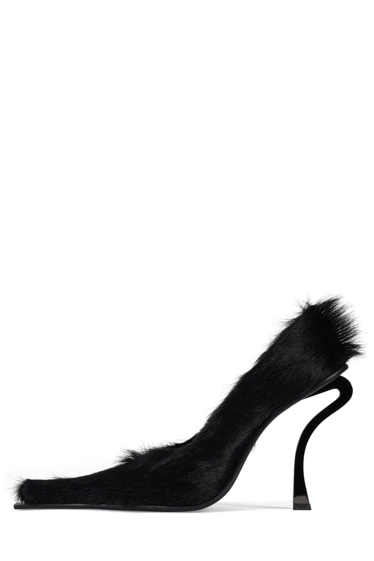 Jeffrey Campbell CENTAURI-F High-Heel Pump - Wine Long Hair