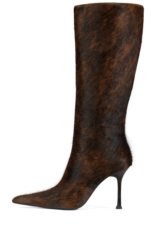 Jeffrey Campbell DARLING-3F Stiletto Boot - Black Brown